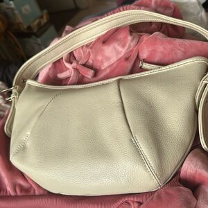 Chateau beige hobo  bag top zipper bag